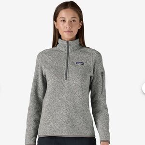 Patagonia Women’s Better Sweater 1/4 Zip Grey Sz M